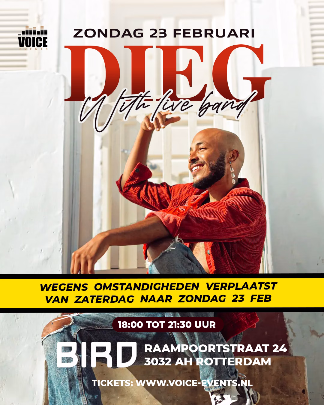 Flyer Dieg with Live Band